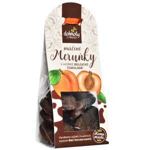 Meruňky máčené v belgické čokoládě 100 g – Dobroty z přírody
