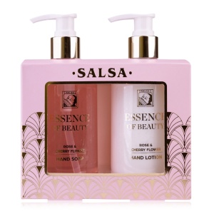Kosmetická sada SALSA Essence of Beauty s péčí o ruce, růže a květ třešně